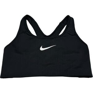 Nike Dri-Fit Racerback Sports Bra Black White Small